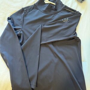 FreeRide Black Long-Sleeve Athletic Top